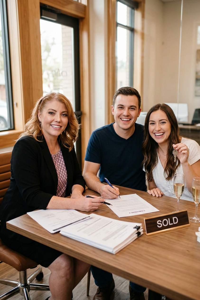 Amanda with client — consultation